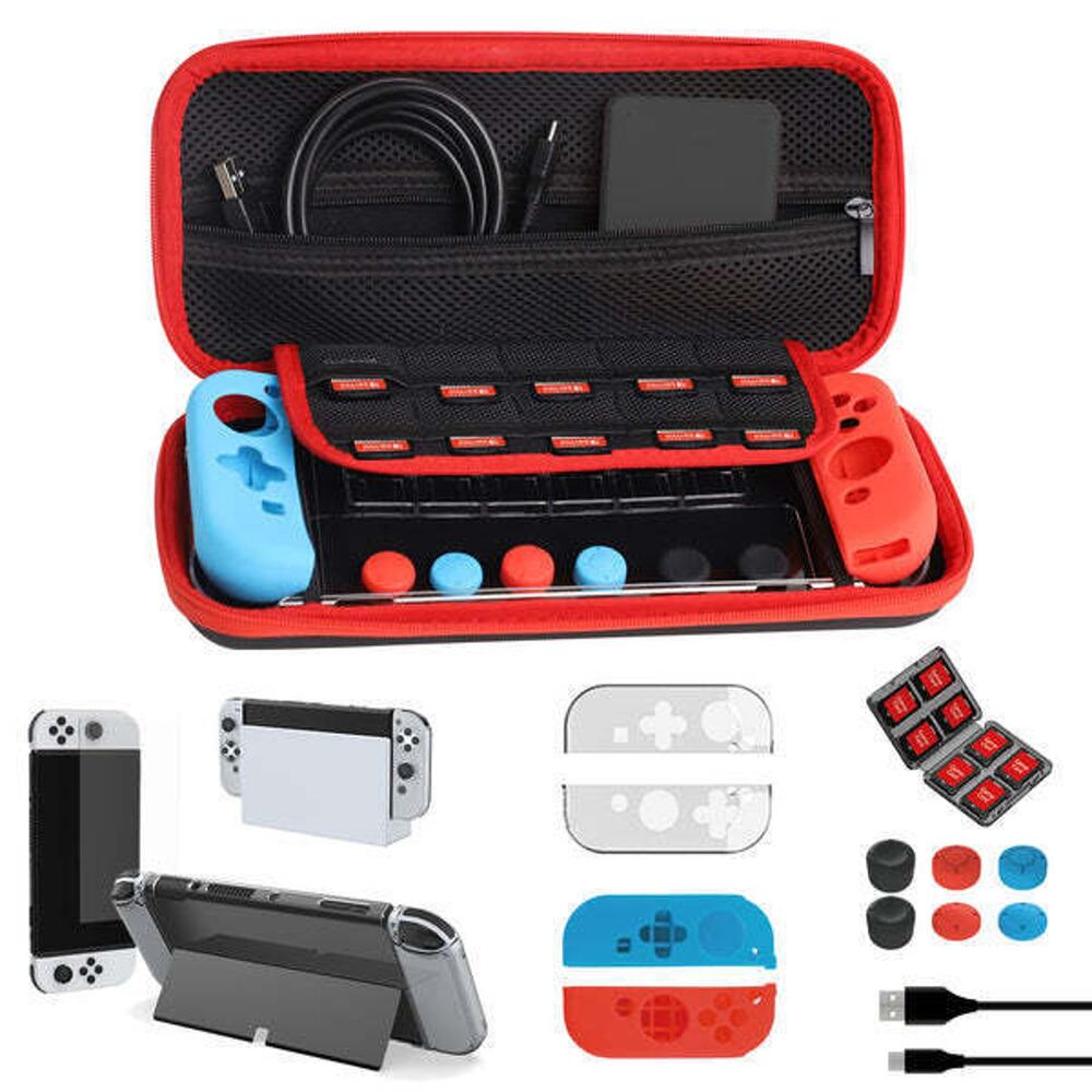 NEW NexiGo Switch OLED Carrying Case and Accessory Kit for Nintendo Switch OLED